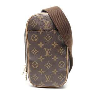 LOUIS VUITTON Brown Monogram Pochette Shoulder Bag